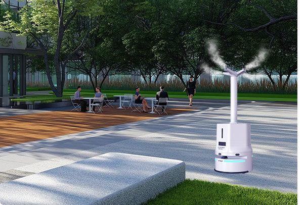 工業園區使用自動消毒機器人