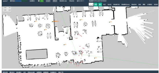 消毒機器人路徑建圖配置界麵