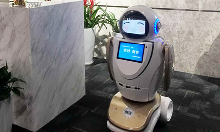 展廳智能迎賓機器人